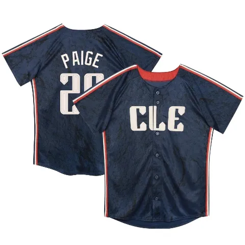 Toddler Cleveland Guardians ＃29 Satchel Paige Navy Limited Preschool & 2024 City Connect Jersey