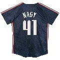 Toddler Cleveland Guardians ＃41 Charles Nagy Navy Limited Preschool & 2024 City Connect Jersey
