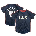 Toddler Cleveland Guardians ＃44 Bobby Bradley Navy Limited Preschool & 2024 City Connect Jersey