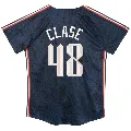 Toddler Cleveland Guardians ＃48 Emmanuel Clase Navy Limited Preschool & 2024 City Connect Jersey
