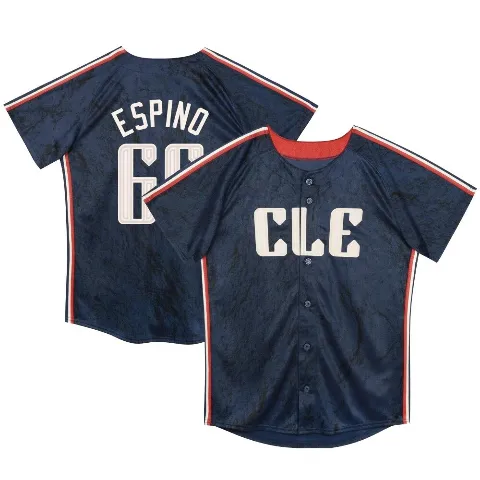 Toddler Cleveland Guardians ＃66 Daniel Espino Navy Limited Preschool & 2024 City Connect Jersey