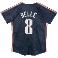 Toddler Cleveland Guardians ＃8 Albert Belle Navy Limited Preschool & 2024 City Connect Jersey