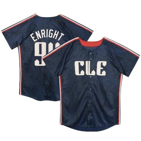 Toddler Cleveland Guardians ＃94 Nic Enright Navy Limited Preschool & 2024 City Connect Jersey