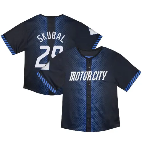 Toddler Detroit Tigers ＃29 Tarik Skubal Blue Limited & Preschool 2024 City Connect Jersey