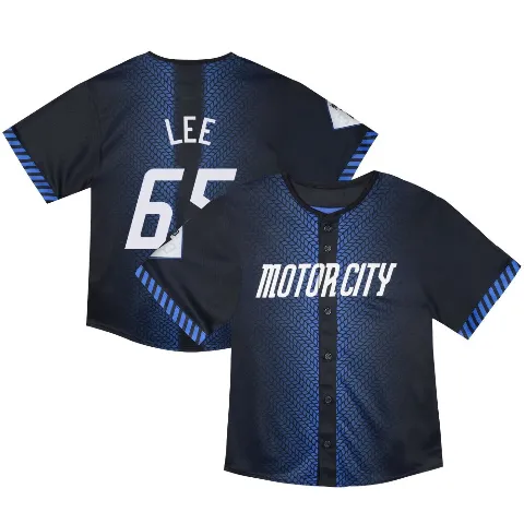 Toddler Detroit Tigers ＃65 Chase Lee Blue Limited & Preschool 2024 City Connect Jersey
