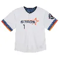Toddler Houston Astros ＃1 Cooper Hummel White Limited 2025 City Connect Jersey