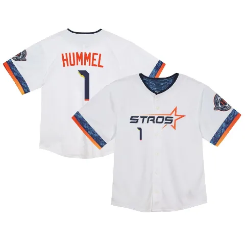 Toddler Houston Astros ＃1 Cooper Hummel White Limited 2025 City Connect Jersey