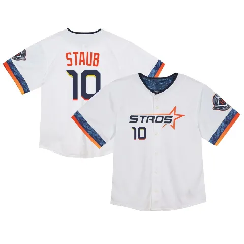 Toddler Houston Astros ＃10 Rusty Staub White Limited 2025 City Connect Jersey