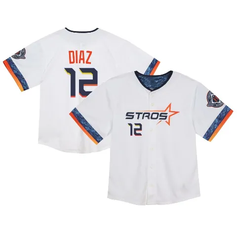 Toddler Houston Astros ＃12 Aledmys Diaz White Limited 2025 City Connect Jersey