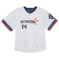 Toddler Houston Astros ＃14 Mauricio Dubon White Limited 2025 City Connect Jersey