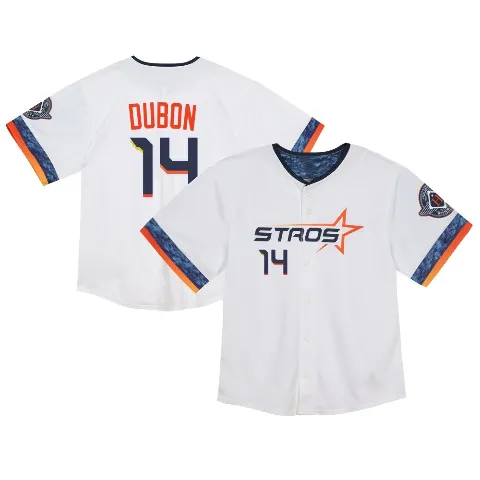 Toddler Houston Astros ＃14 Mauricio Dubon White Limited 2025 City Connect Jersey