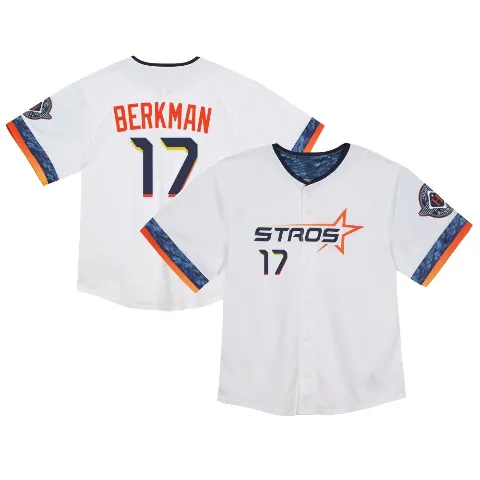 Toddler Houston Astros ＃17 Lance Berkman White Limited 2025 City Connect Jersey