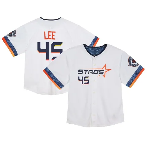 Toddler Houston Astros ＃45 Carlos Lee White Limited 2025 City Connect Jersey