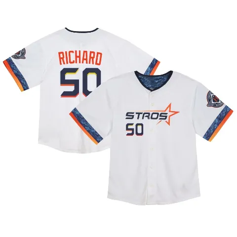 Toddler Houston Astros ＃50 J.R. Richard White Limited 2025 City Connect Jersey