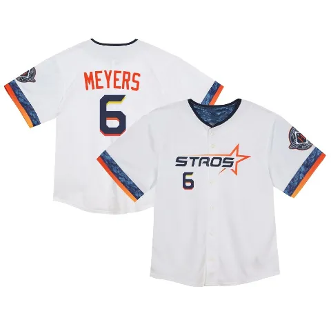 Toddler Houston Astros ＃6 Jake Meyers White Limited 2025 City Connect Jersey