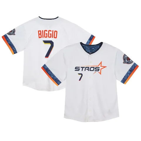 Toddler Houston Astros ＃7 Craig Biggio White Limited 2025 City Connect Jersey