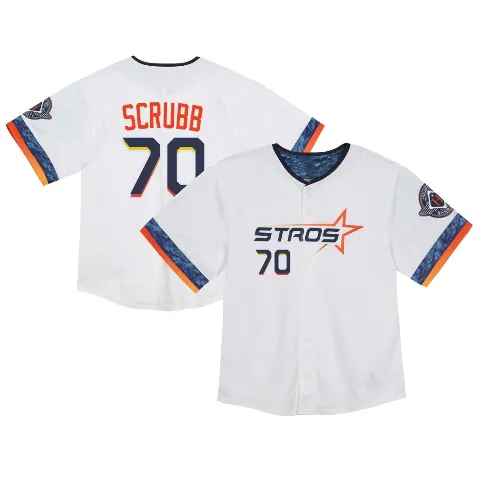 Toddler Houston Astros ＃70 Andre Scrubb White Limited 2025 City Connect Jersey