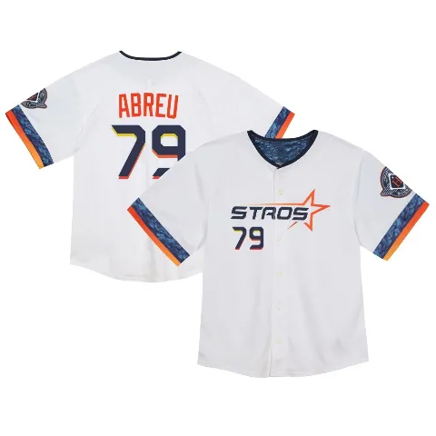 Toddler Houston Astros ＃79 Jose Abreu White Limited 2025 City Connect Jersey