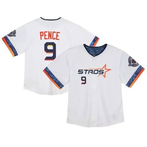 Toddler Houston Astros ＃9 Hunter Pence White Limited 2025 City Connect Jersey
