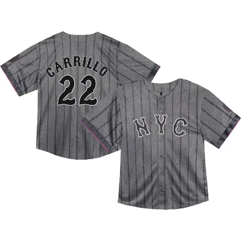 Toddler New York Mets ＃22 Alejandro Carrillo Limited Graphite 2024 City Connect Jersey