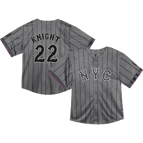 Toddler New York Mets ＃22 Ray Knight Limited Graphite 2024 City Connect Jersey