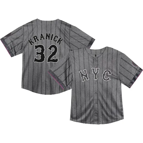 Toddler New York Mets ＃32 Max Kranick Limited Graphite 2024 City Connect Jersey