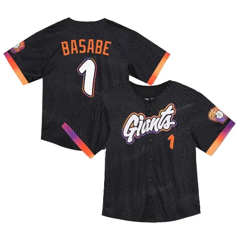 Toddler San Francisco Giants ＃1 Osleivis Basabe Anthracite Limited 2025 City Connect Jersey