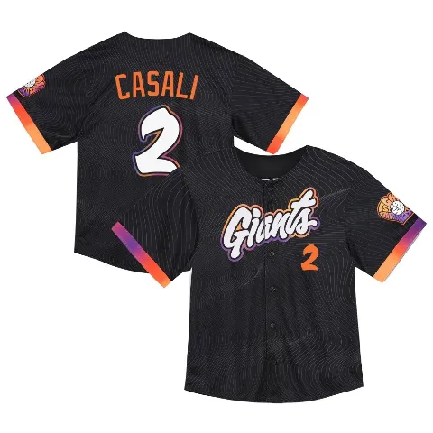 Toddler San Francisco Giants ＃2 Curt Casali Anthracite Limited 2025 City Connect Jersey