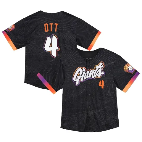 Toddler San Francisco Giants ＃4 Mel Ott Anthracite Limited 2025 City Connect Jersey