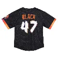 Toddler San Francisco Giants ＃47 Mason Black Anthracite Limited 2025 City Connect Jersey