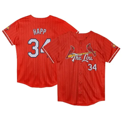 Toddler St. Louis Cardinals ＃34 J.A. Happ Red Limited Preschool 2024 City Connect Jersey