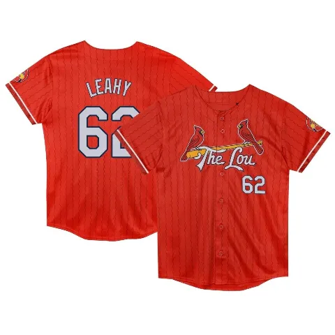 Toddler St. Louis Cardinals ＃62 Kyle Leahy Red Limited Preschool 2024 City Connect Jersey
