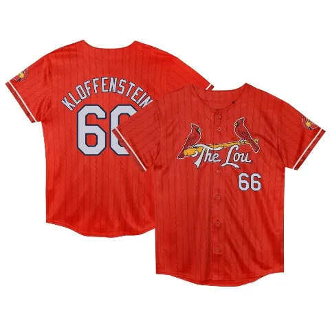 Toddler St. Louis Cardinals ＃66 Adam Kloffenstein Red Limited Preschool 2024 City Connect Jersey