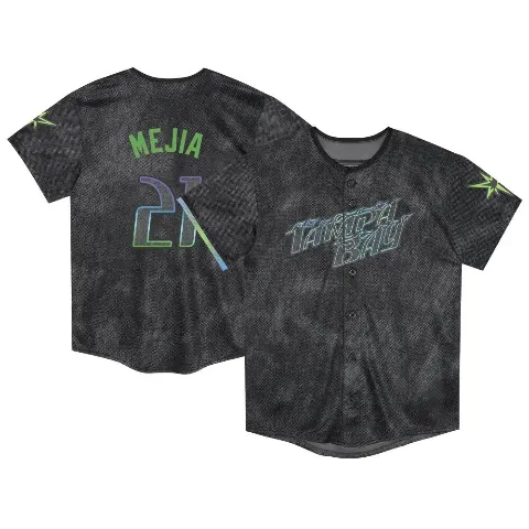 Toddler Tampa Bay Rays ＃21 Francisco Mejia Charcoal Limited 2024 City Connect Jersey