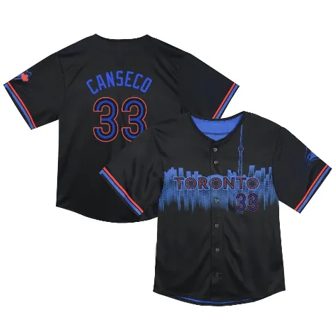Toddler Toronto Blue Jays ＃33 Jose Canseco Black Limited 2024 City Connect Jersey