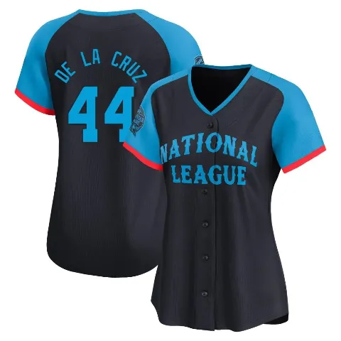 Women's Cincinnati Reds ＃44 Elly De La Cruz Navy Limited National League 2024 All-Star Game Jersey