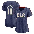 Women's Cleveland Guardians ＃10 Mike Zunino Navy Limited 2024 City Connect Jersey