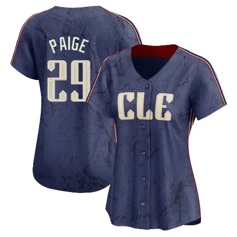 Women's Cleveland Guardians ＃29 Satchel Paige Navy Limited 2024 City Connect Jersey