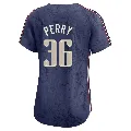 Women's Cleveland Guardians ＃36 Gaylord Perry Navy Limited 2024 City Connect Jersey