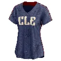 Women's Cleveland Guardians ＃56 Kole Calhoun Navy Limited 2024 City Connect Jersey