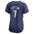 Women's Cleveland Guardians ＃7 Kenny Lofton Navy Limited 2024 City Connect Jersey