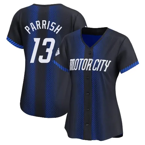 Women's Detroit Tigers ＃13 Lance Parrish Blue Limited 2024 City Connect Jersey