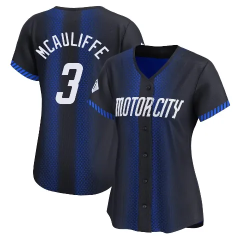 Women's Detroit Tigers ＃3 Dick Mcauliffe Blue Limited 2024 City Connect Jersey
