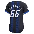 Women's Detroit Tigers ＃66 Sawyer Gipson-Long Blue Limited 2024 City Connect Jersey