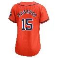 Women's Houston Astros ＃15 Isaac Paredes Orange Limited Alternate Jersey