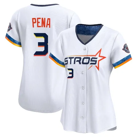 Women's Houston Astros ＃3 Jeremy Pena White Limited 2025 City Connect Jersey