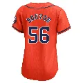 Women's Houston Astros ＃56 Jim Bouton Orange Limited Alternate Jersey