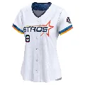 Women's Houston Astros ＃8 Christian Walker White Limited 2025 City Connect Jersey