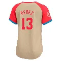 Women's Kansas City Royals ＃13 Salvador Perez Cream Limited American League 2024 All-Star Game Jersey