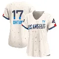 Women's Los Angeles Dodgers ＃17 Shohei Ohtani Cream Limited 2024 City Connect World Series Champions Jersey
